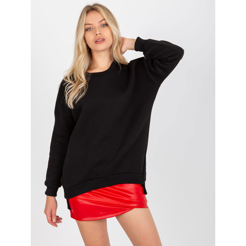 RELEVANCE Čierna voľná basic mikina RV-BL-8261.51-black 57950996