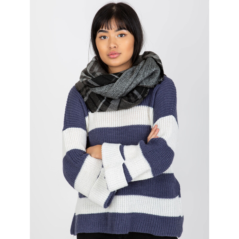 BASIC Károvaný šál - čierna / biela -AT-KM-1402.20 37884816