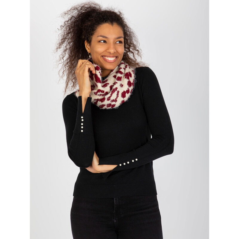 BASIC Svetlobéžový komínový šál so vzorom AT-KM-ENEC-B63-1.44P-light 38119227