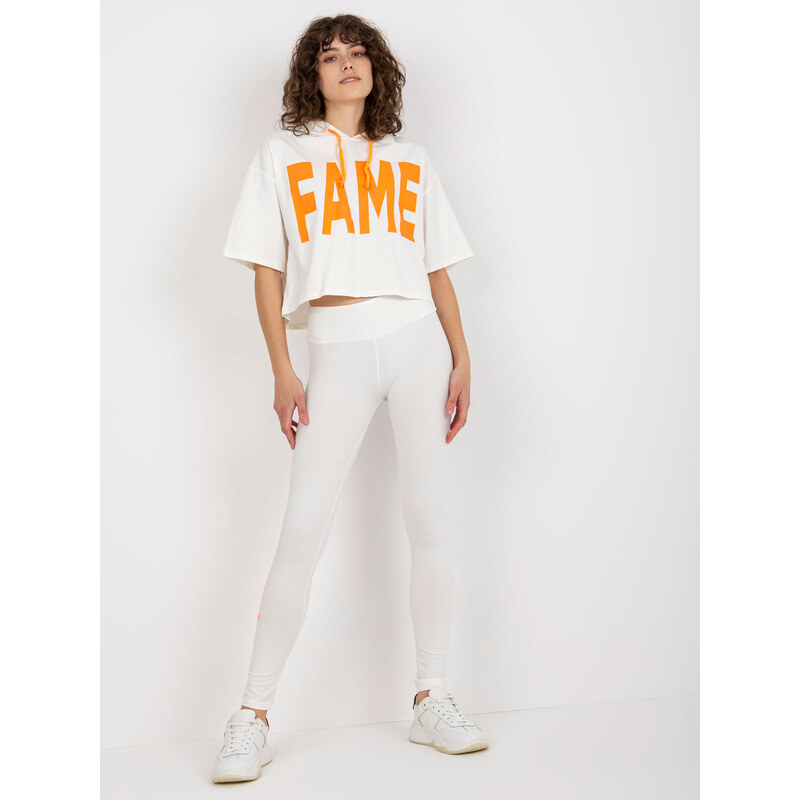 BASIC Smotanový športový komplet, mikina a legíny EM-KMPL-735.10-ecru 39242665