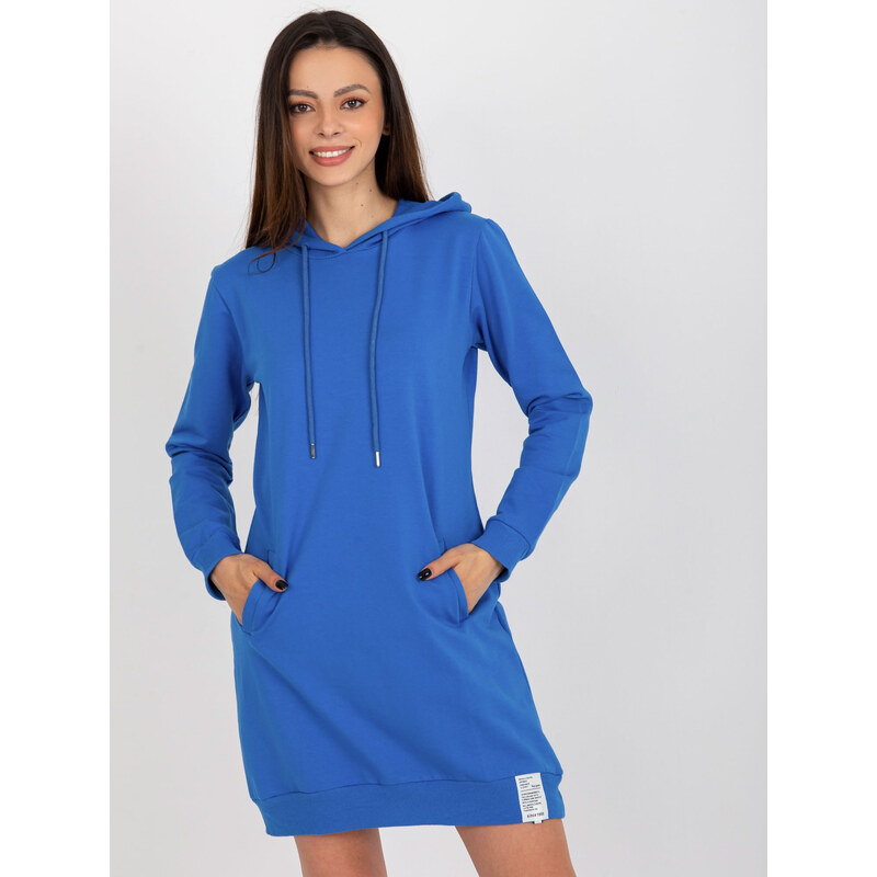 RELEVANCE Modré mikinové šaty RV-TU-8356.90-dark blue 57952244