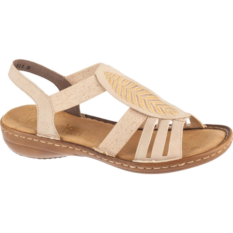 Svetlobéžové dámske sandále Rieker Sandals 608C0-62 63233102
