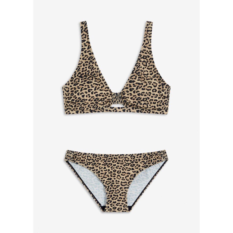 bonprix Bikiny bustier (2-dielne), farba béžová 63234340