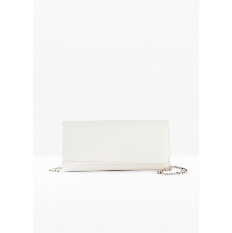 bonprix Kabelka Clutch, farba biela 63234496