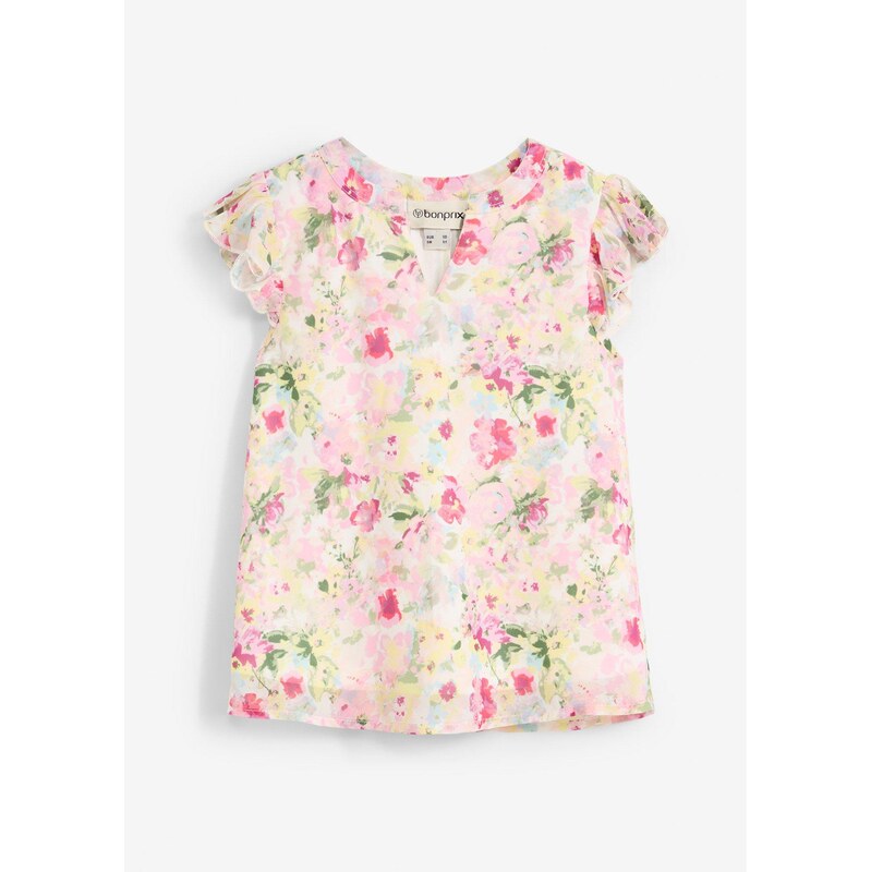 bonprix Tuniková blúzka s volánmi, farba fialová 63234728