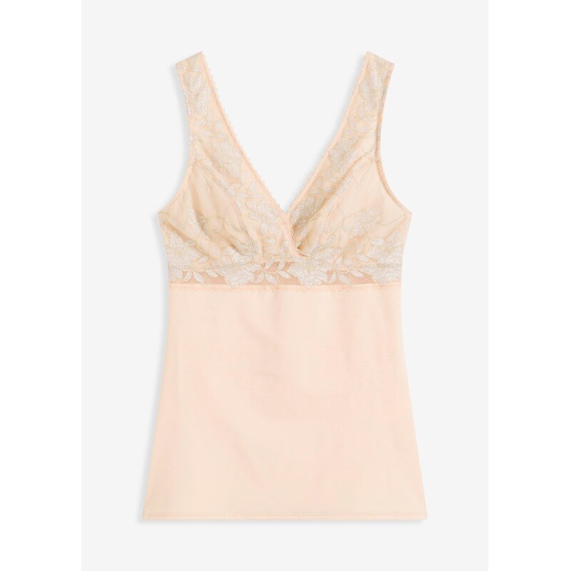 bonprix Sťahovací top so stredným tvarujúcim efektom, farba ružová 63234793