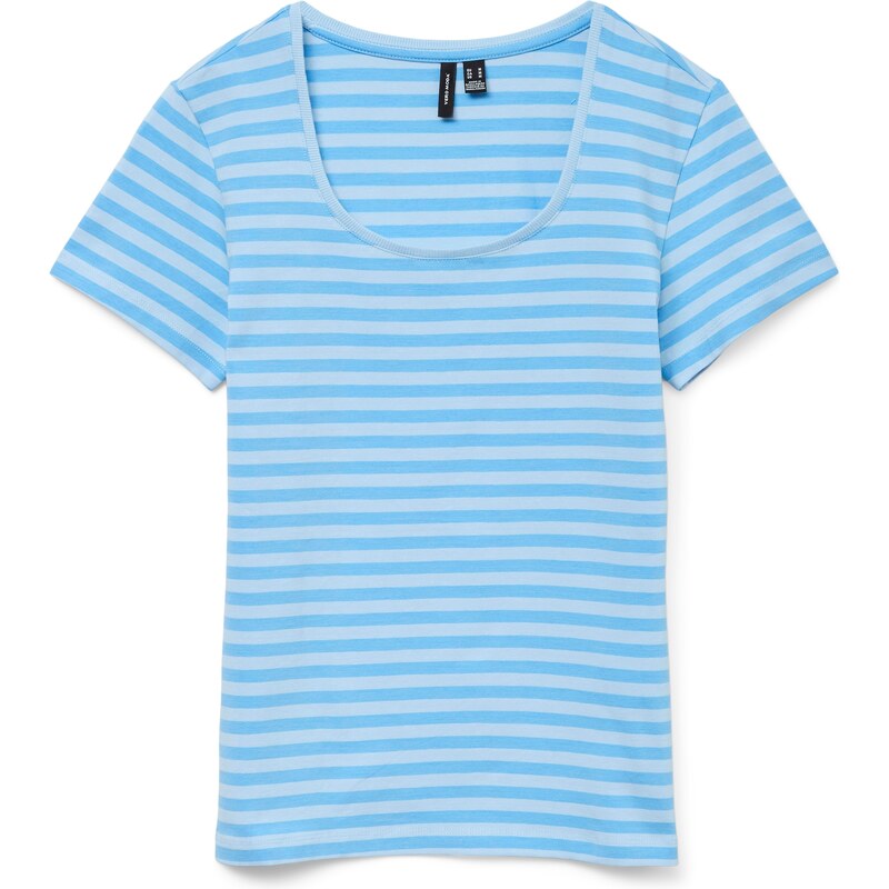 VERO MODA Tričko VMLOTTE nebesky modrá / modrá denim 63117018