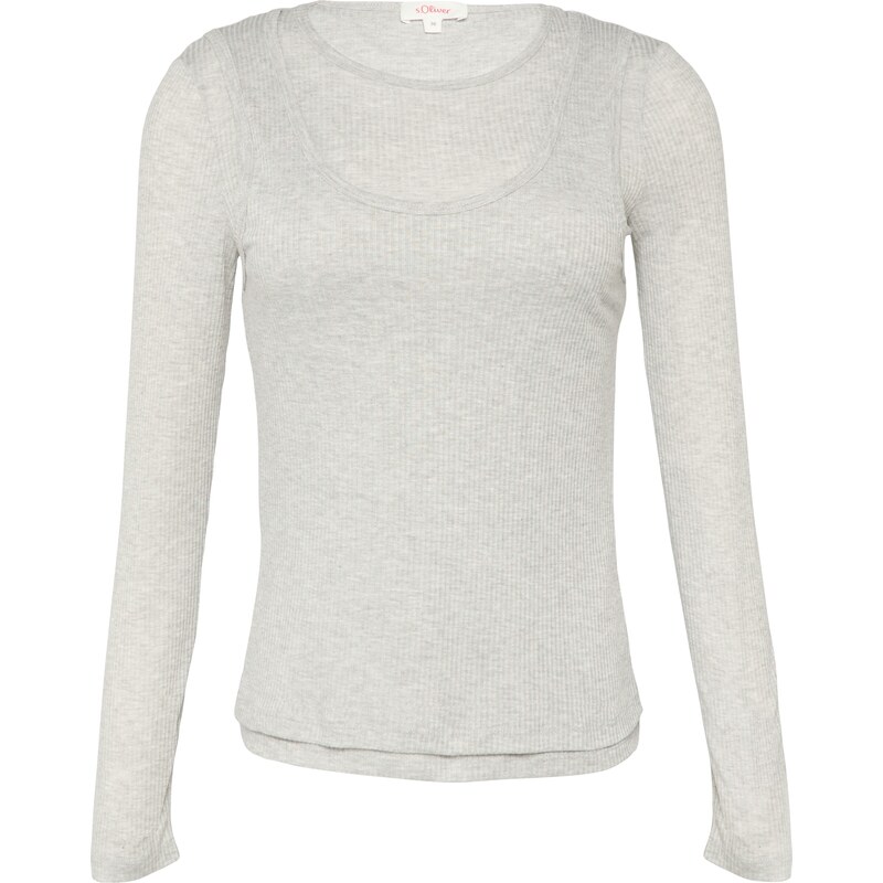 s.Oliver Tričko sivá melírovaná 63240201