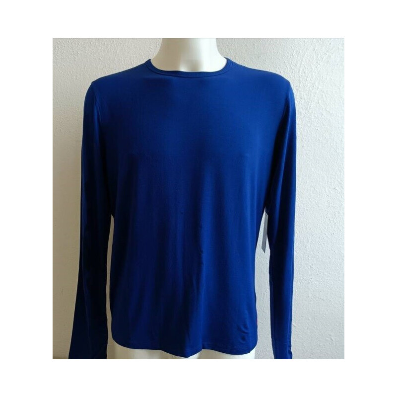 Pánske tričko s dlhým rukávom 714753030001 blue - Ralph Lauren 63237557
