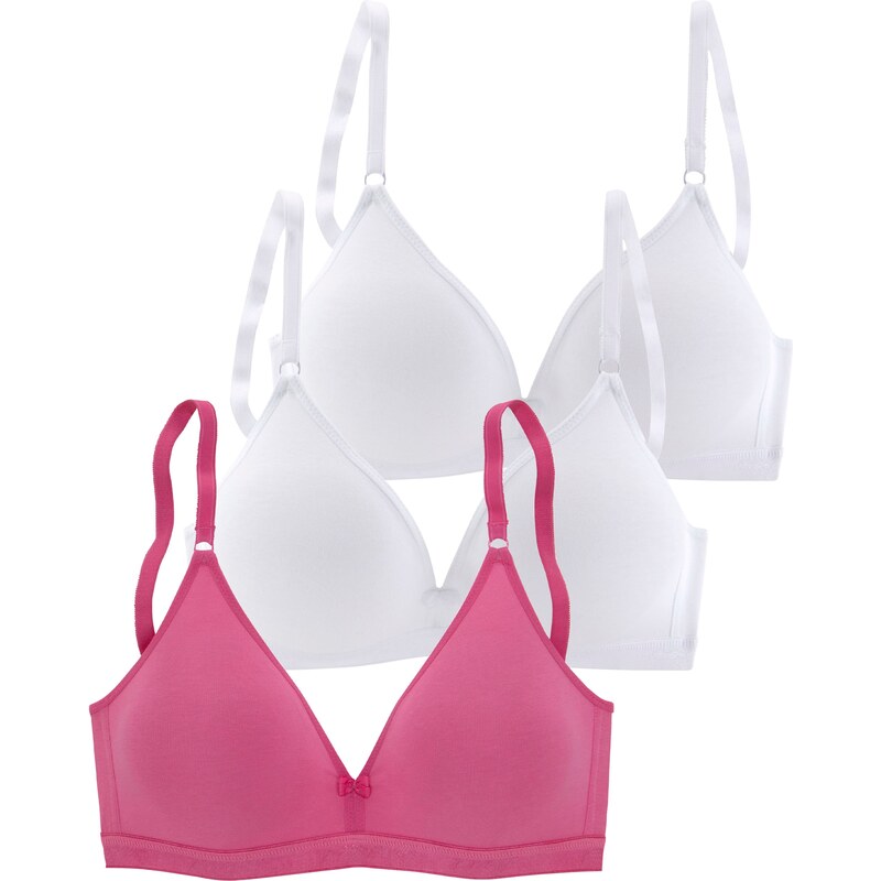 PETITE FLEUR Podprsenka ružová / biela 63238884