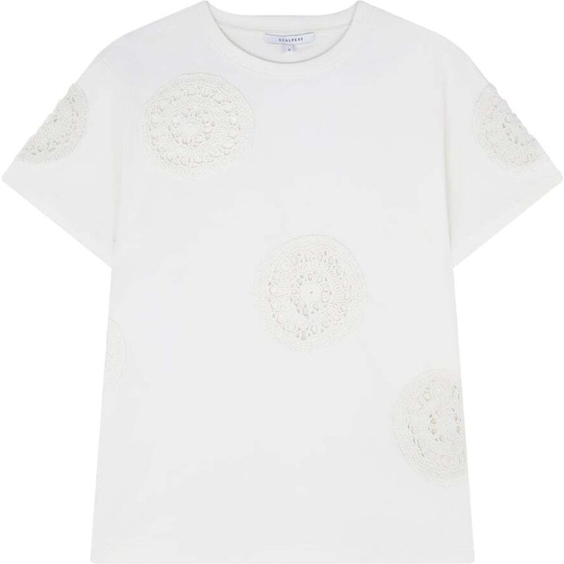 Scalpers Tričko nebielená / biela 63240365