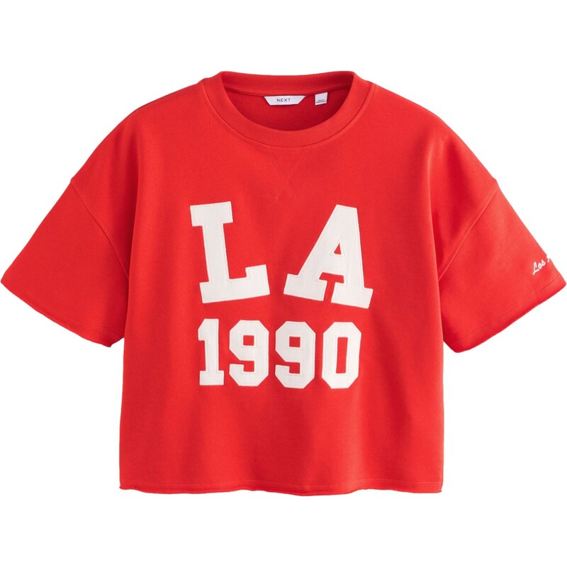 Next Mikina červená / biela 63240678