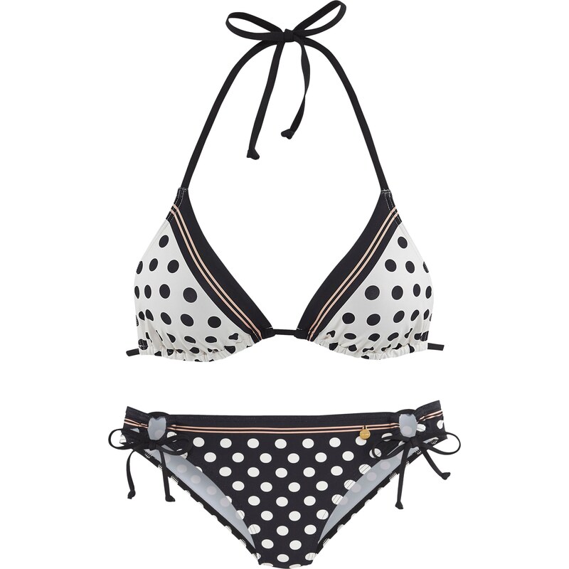 LASCANA Bikiny telová / čierna / biela 63240834