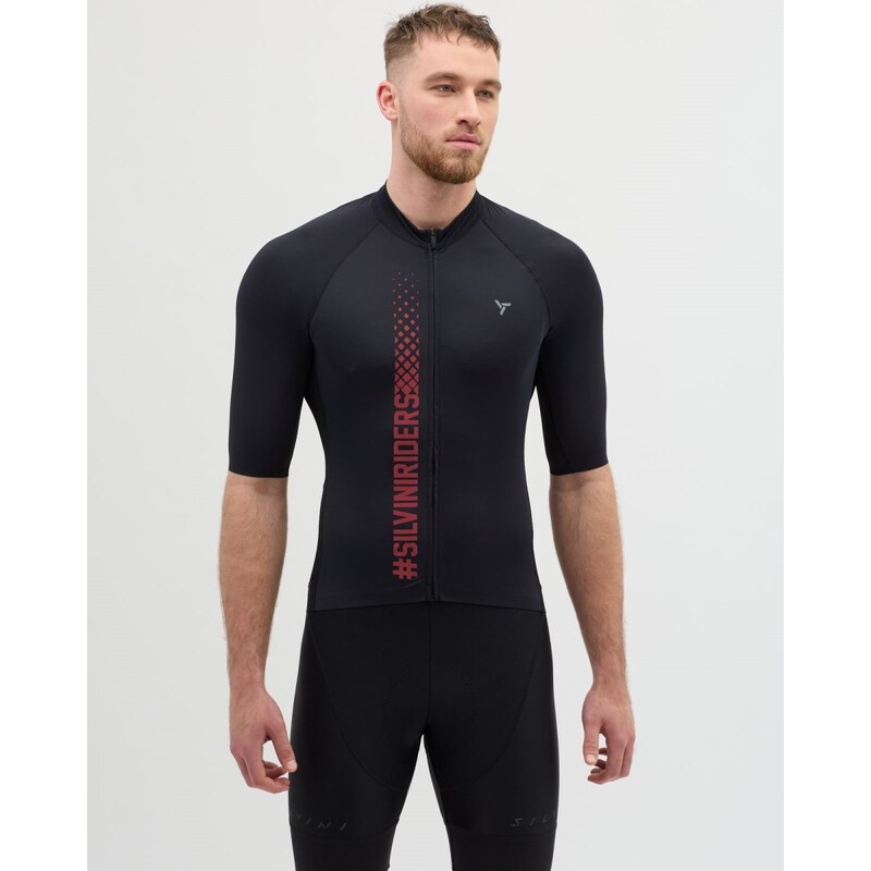 Pánsky cyklistický dres Silvini Mazzano čierna/sivá 63247880