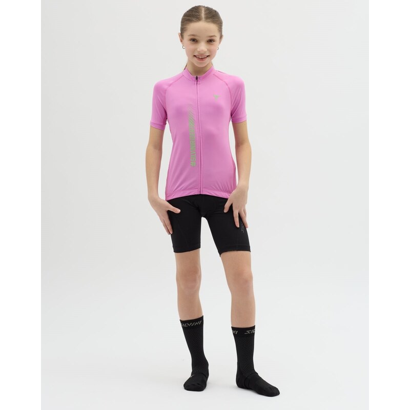 Detský cyklistický dres Silvini Mazzani ružová 63247879