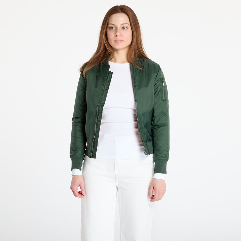Bunda Urban Classics Ladies Basic Bomber Jacket Green S 47100634