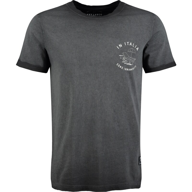 Key Largo Tričko Pazzo antracitová / čierna / biela 62863321