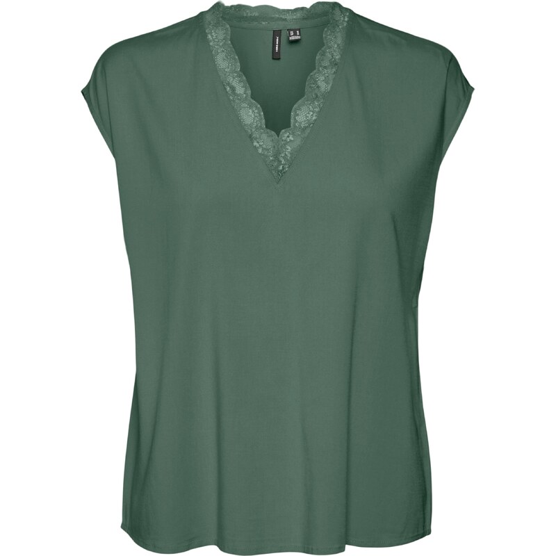 VERO MODA Blúzka VMBella tmavozelená 63060030