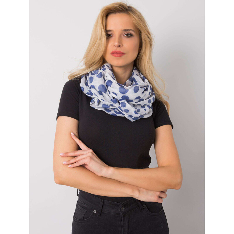 BASIC Tmavo modra šatka s bodkami AT-CH-HL-10097WB-blue 24406033