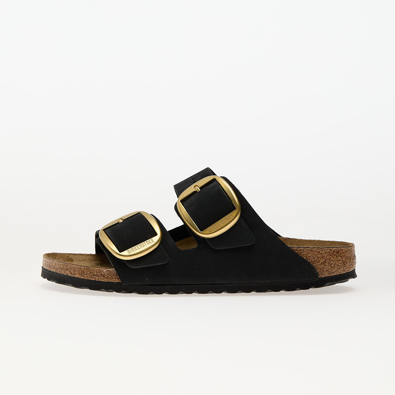 Birkenstock Arizona Big Buckle Nubuk Leather Black 63251127