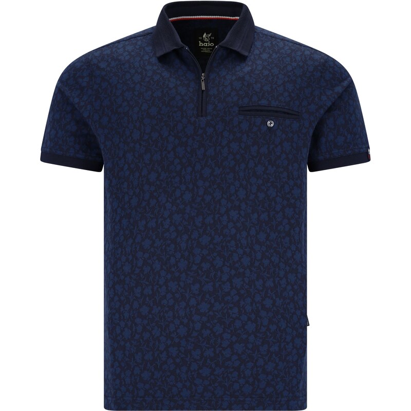 Pánska modrá kvietkovaná stay-fresh polokošeľa HAJO 63251692