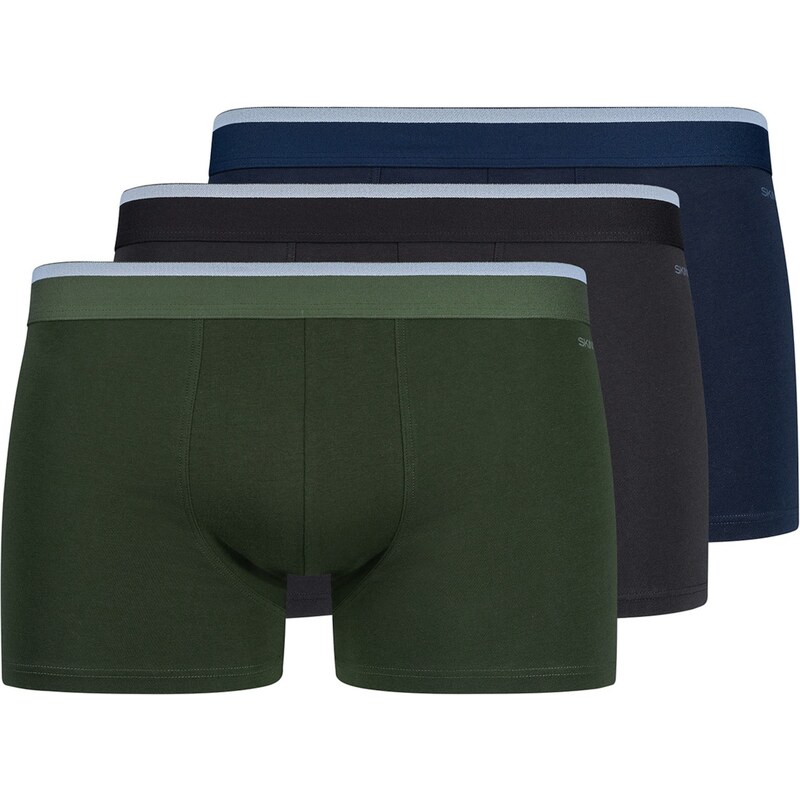 Skiny Boxerky tmavomodrá / zelená / čierna 63253543