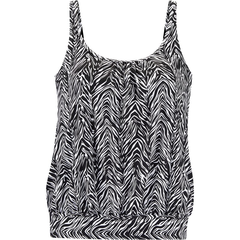 s.Oliver Top čierna / šedobiela 63253852