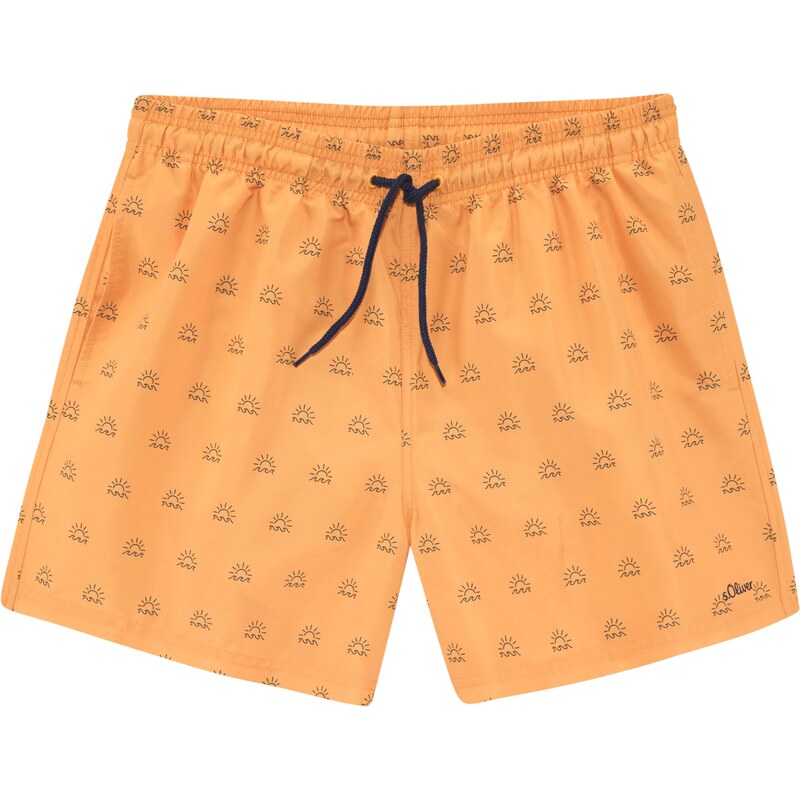 s.Oliver Plavecké šortky svetlooranžová / čierna 63253714