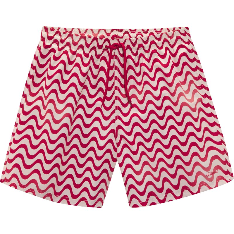 s.Oliver Plavecké šortky červená / biela 63253720