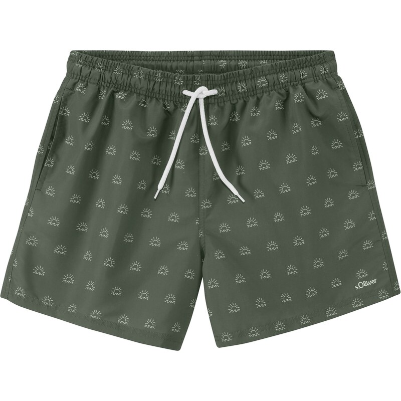 s.Oliver Plavecké šortky olivová / biela 63253715