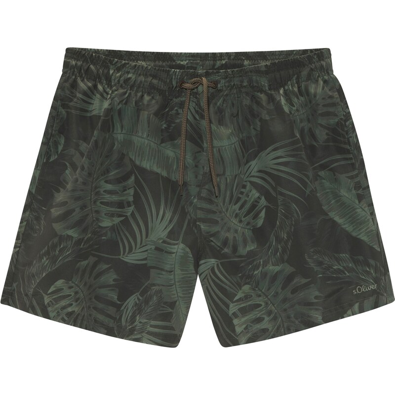 s.Oliver Plavecké šortky olivová / tmavozelená 63253725