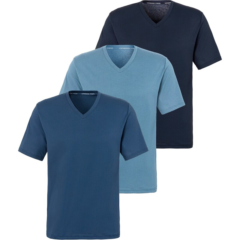 Copenhagen Studios Tričko námornícka modrá / tmavomodrá / modrozelená 63254368