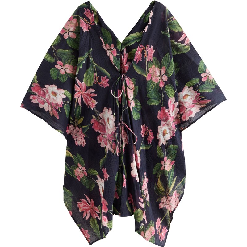 Next Kimono námornícka modrá / zelená / ružová 63254404