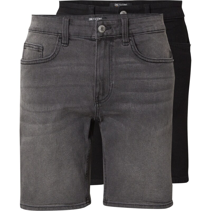 Only & Sons Džínsy ONSWEFT sivý denim / čierna 63255162