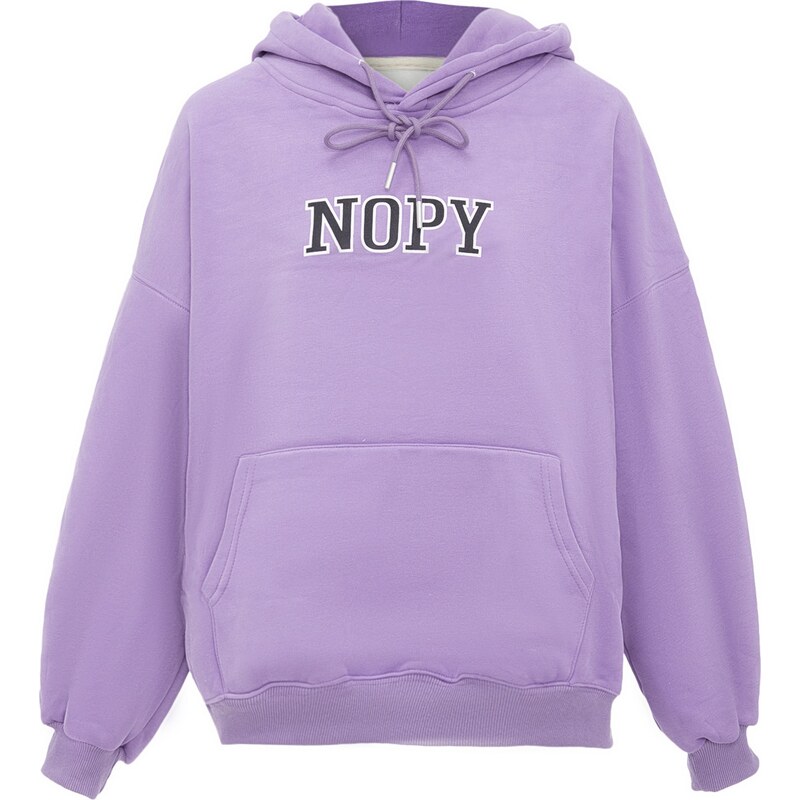 HOMEBASE Mikina fialová / čierna / biela 63253229