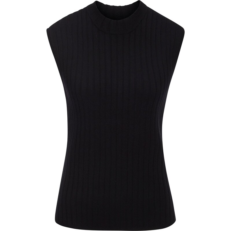 FRENCH CONNECTION Vyšívaný top čierna 63254336