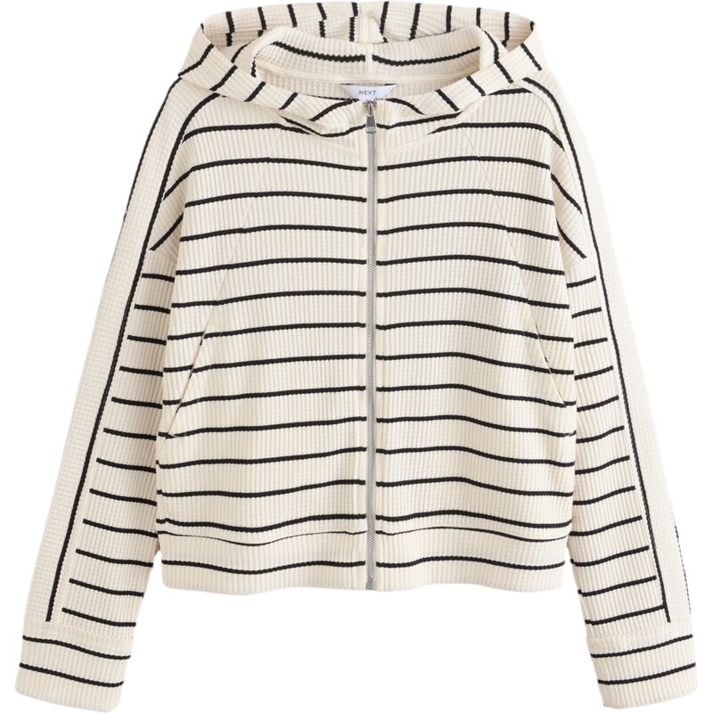 Next Kardigán čierna / biela ako vlna 63254598