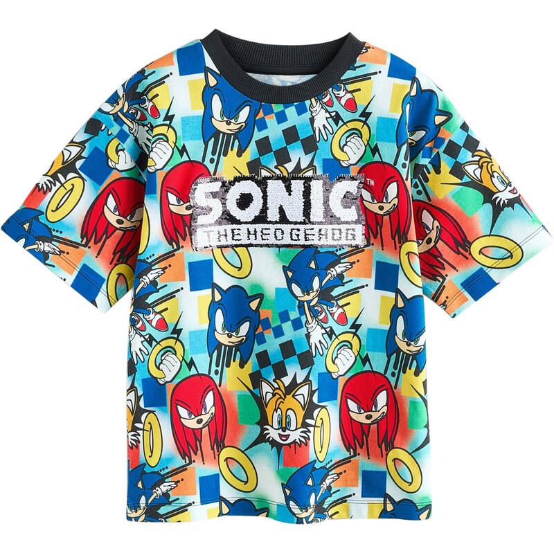 Next Tričko Sonic modrá / červená / čierna / biela 63254303