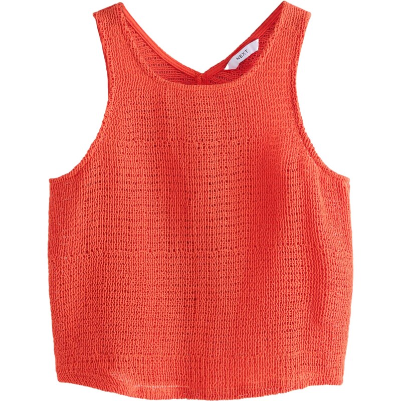 Next Vyšívaný top jasne červená 63254396