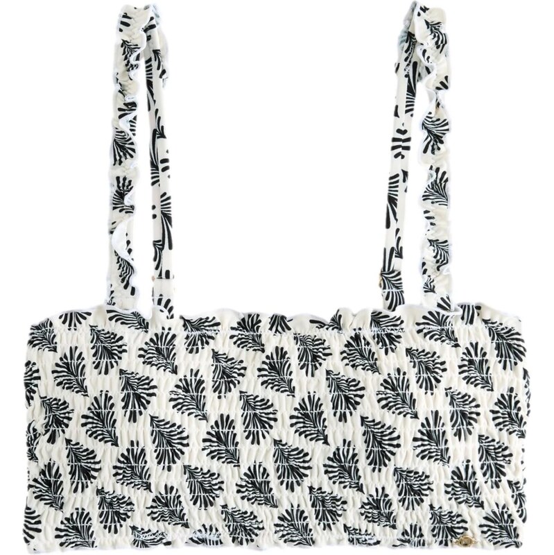 Next Bikinový top čierna / biela 63254587