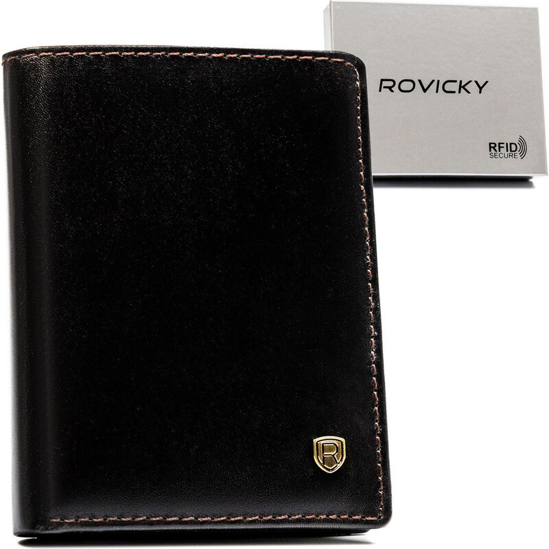 Rovicky Štýlové kožené puzdro na dokumenty s RFID | hnedá TW-01-RVT 63260533