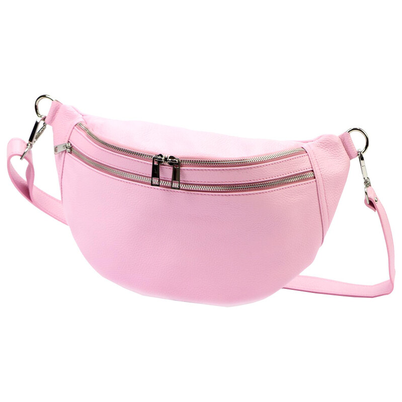 Kožená kabelka Luka ružová KZ57011 63260897