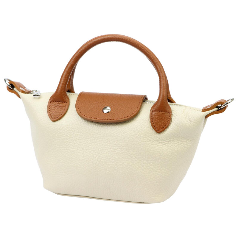 Kožená kabelka Luka béžová KZ57598 63487585