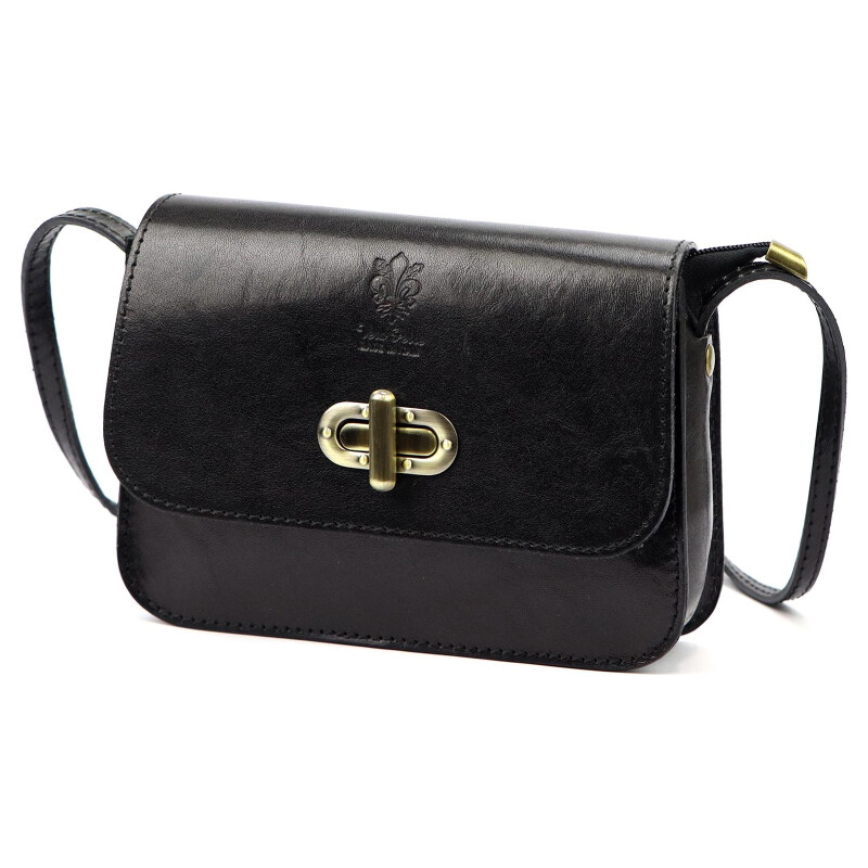 Kožená kabelka Florence čierna KZ57380 63260905