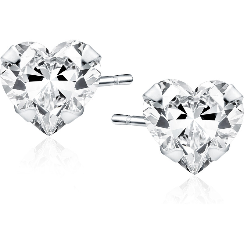 Olivie Stříbrné náušnice 5 mm SRDCE 9512 65048839