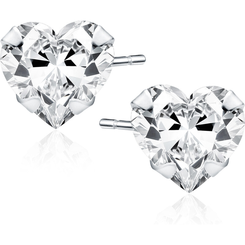 Olivie Stříbrné náušnice 6 mm SRDCE 9513 65048840