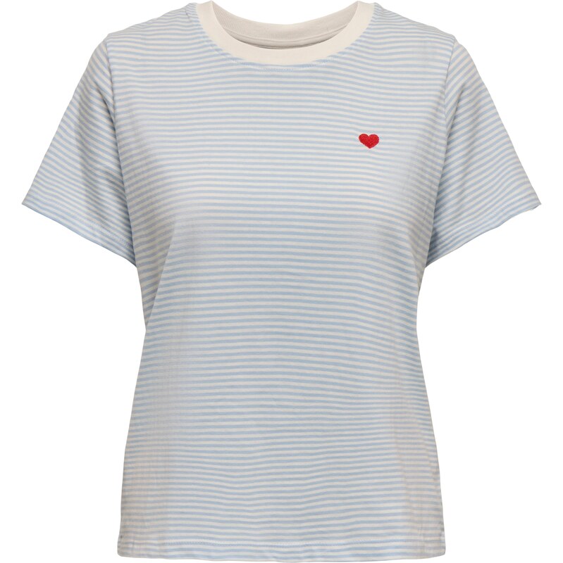 JDY Tričko JDYPISA modrosivá / brusnicová / biela 63261980