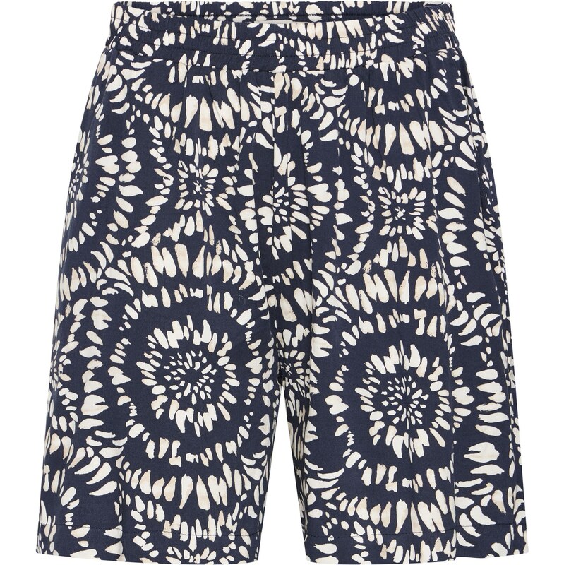 ICHI Nohavice IHAya béžová / námornícka modrá / biela 63262191