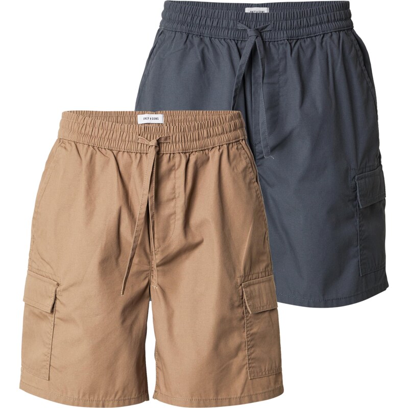 Only & Sons Kapsáče ONSKAL svetlohnedá / čierna 63262505