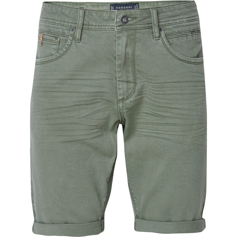 KOROSHI Džínsy karamelová / olivová 63262725